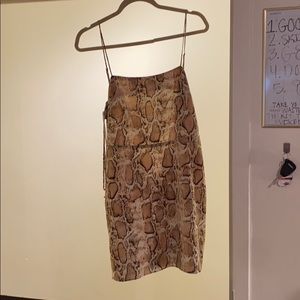 Never worn snakeskin dress
